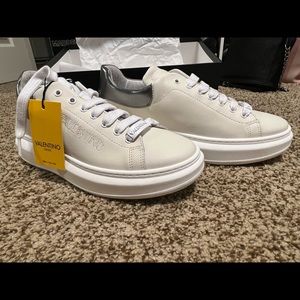 Valentino By Mario Valentino Fresia Leather Platform Sneakers!